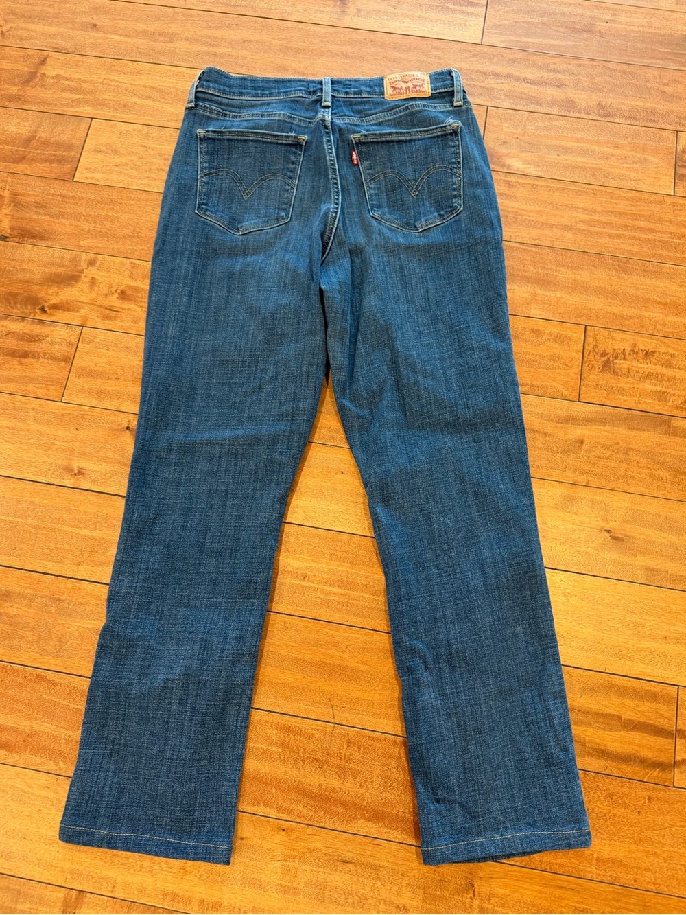 Levi's Indigo Blue Straight-Leg Jeans - Picture 2 of 5